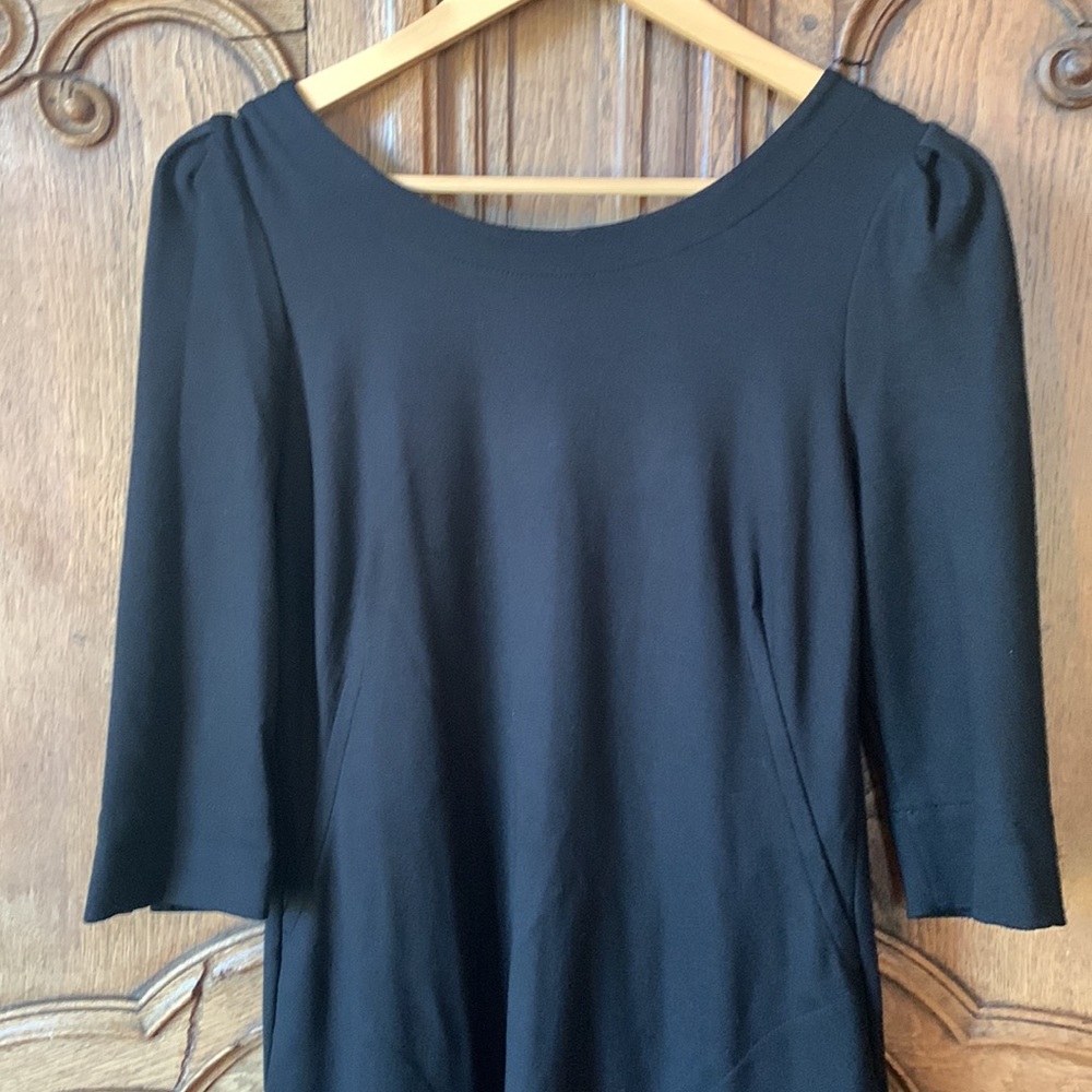 Pippa Black Knit Dress with Pockets/Zipper - Picture 3 of 10